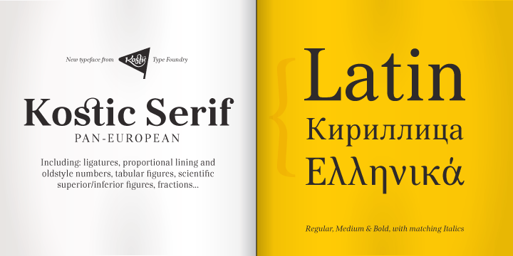 Kostic Serif Font preview